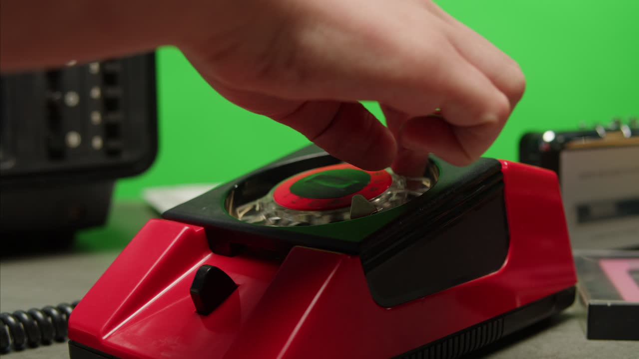 Retro vintage phone, A yellow rotary telephone is displayed on a wooden desk, adding a nostalgic touch