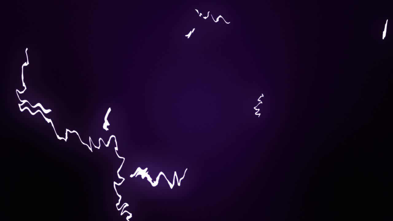 Lightning strike sparks lines animation on gradient background 3D motion graphics electricity energy visual effects voltage power thunderstorm digital purple