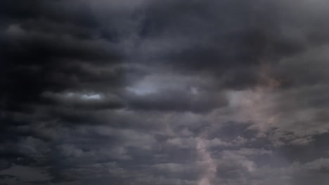 thunders in the sky with clouds