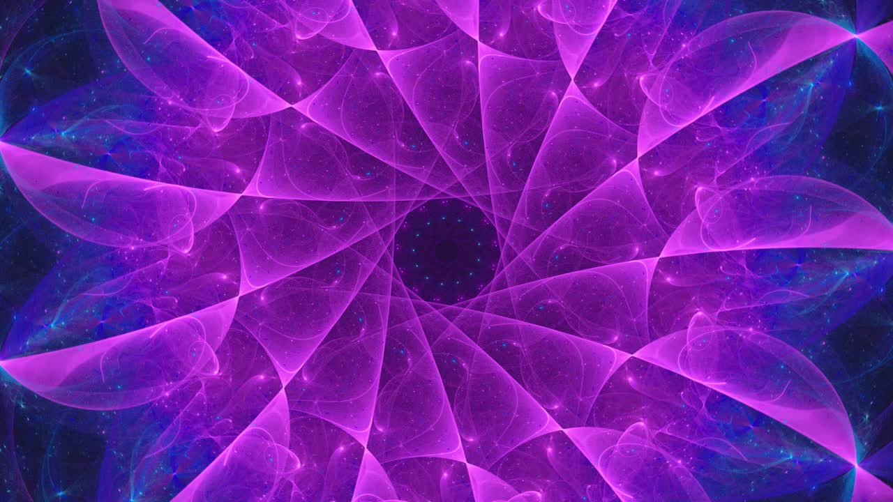 flor de loto abstracta como mandala con geometría de bucle sin fin, líneas sagradas y patrones de pétalos de flores