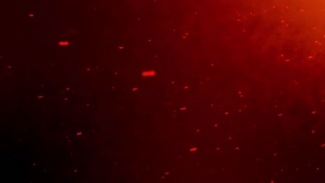 las partículas de chispas abstractas fluyen con nubes naranjas llama de movimiento con asombrosa emisión de brasas voladoras. fuego brasas decoración de fondo. fondo negro aislado. ilustración 4k 3d bucle sin costuras. quemando chispas de fuego mágico caliente.