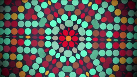 patrón de puntos geométricos abstractos rojos y verdes