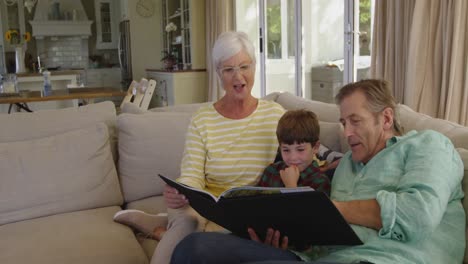 family spending time together at home