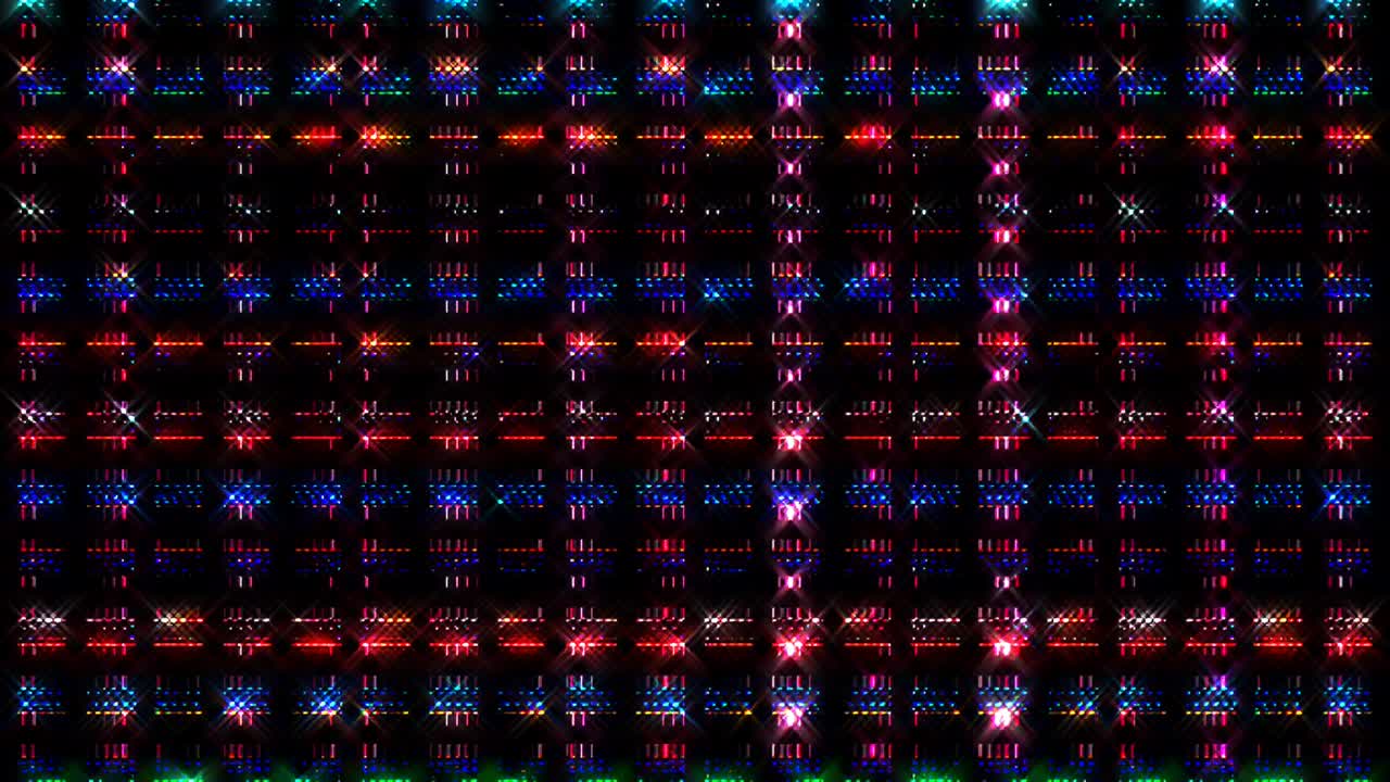 líneas brillantes que establecen el movimiento de la onda, coloridas, sobre un fondo negro