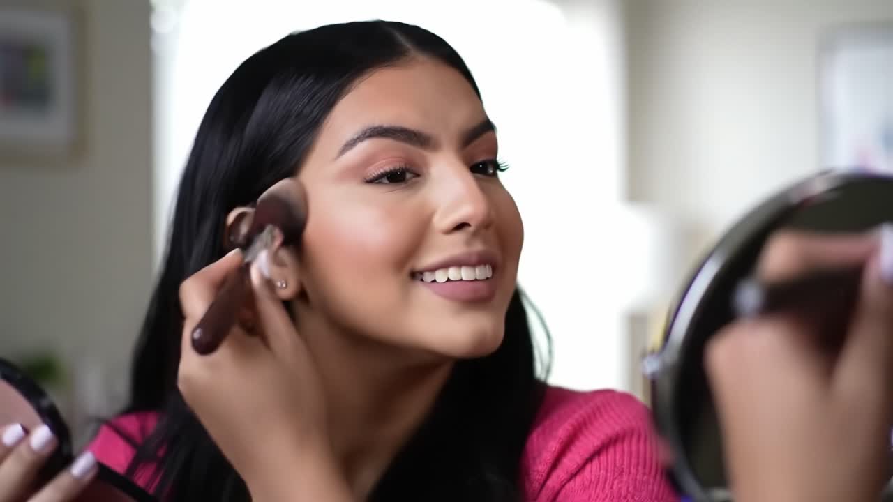 Step-by-Step Makeup Application: Tips for Perfecting Your Look with Blush and Contour Techniques in a Natural Setting