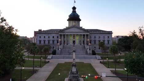 south carolina state house at dawn