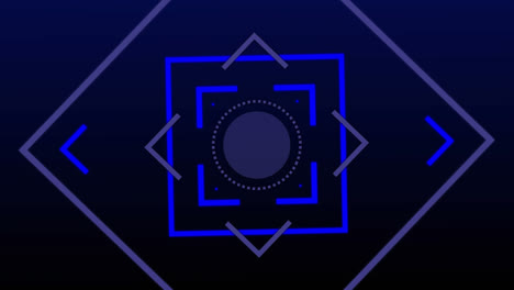 animation of blue squares changing on navy background