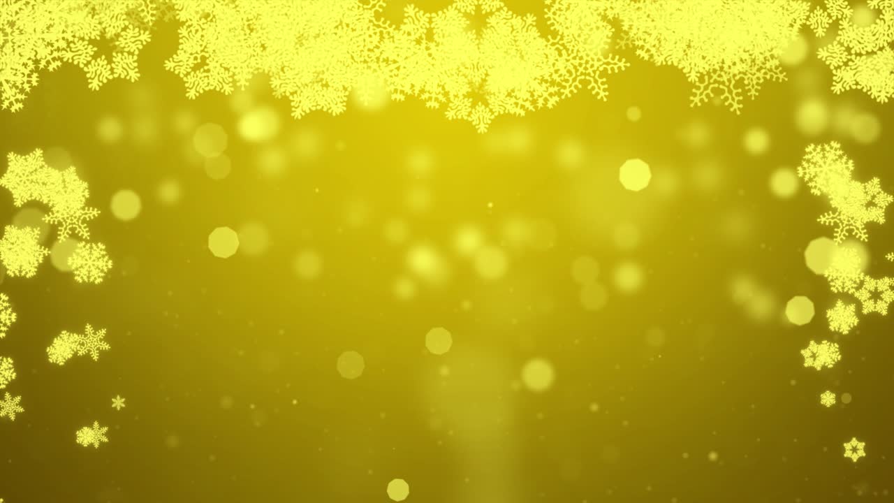 황금색 스노우플레이크 배경