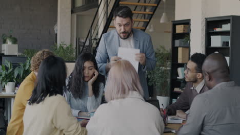 reunión de negocios en curso