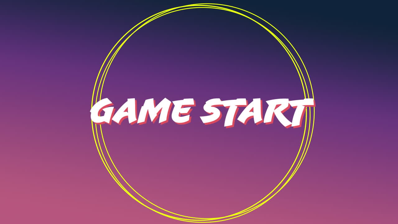 signo de inicio de juego para un juego de arcade