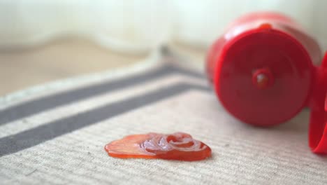 ketchup spill on carpet