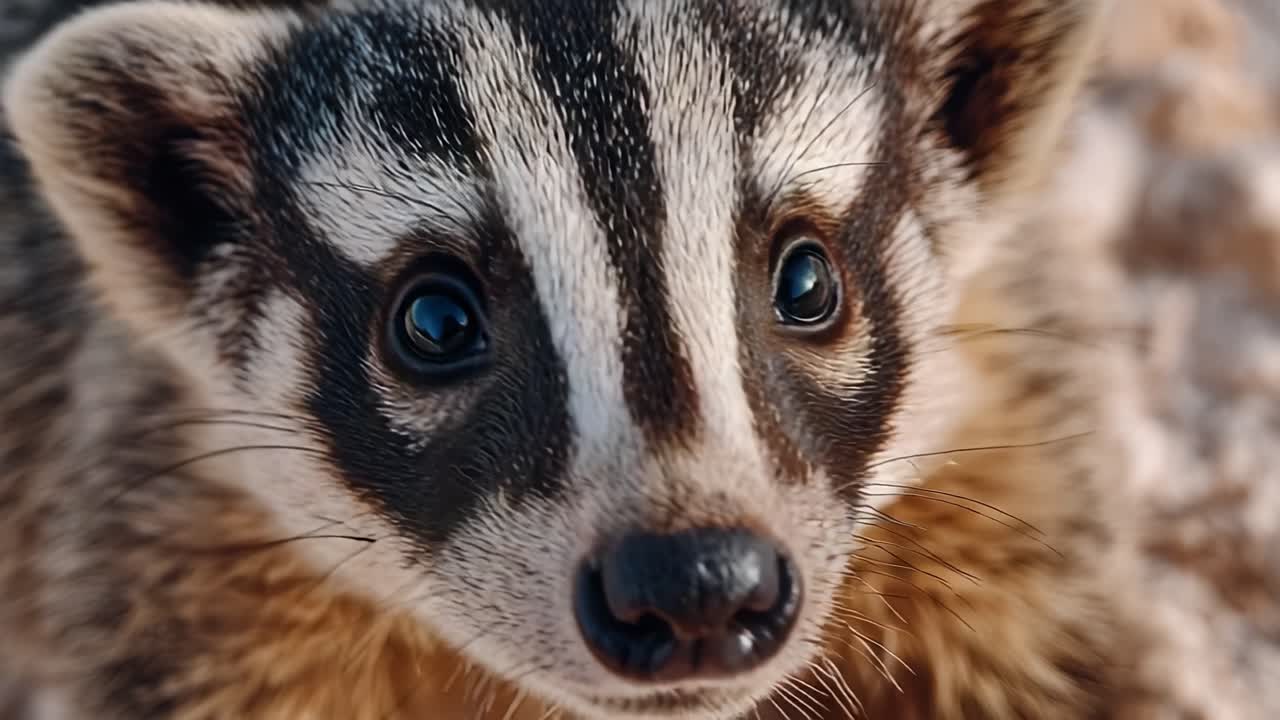 Un ritratto ravvicinato di un animale unico con caratteristiche distintive, che cattura l'espressione intrigante e i dettagli del suo volto in un ambiente naturale.