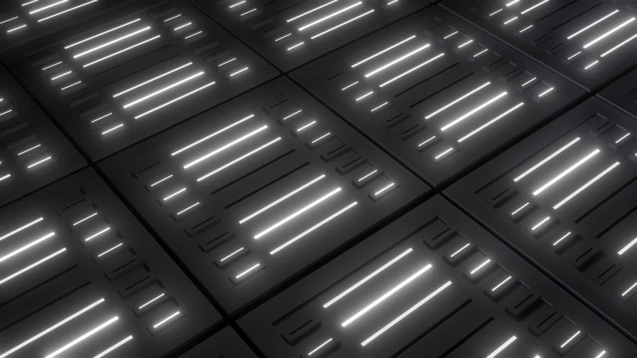 빛나는 선을 가진 추상적인 기하학적 패턴