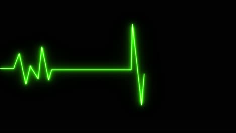 glowing-neon-green-frequency-line-chart