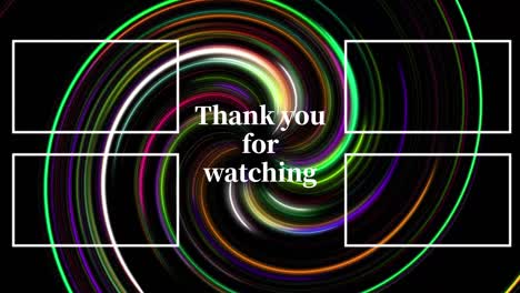 vortex neon end card ending screen motion graphics