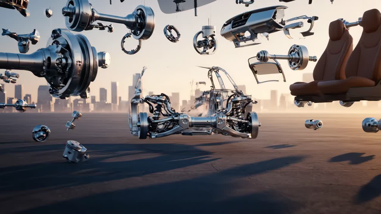 Exploded View of a Car