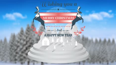 Illustration-of-christmas-greeting-and-new-year-message