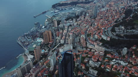 monaco cityscape aerial view