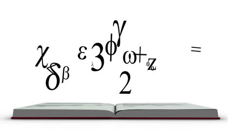 fórmula matemática que aparece en un libro rojo