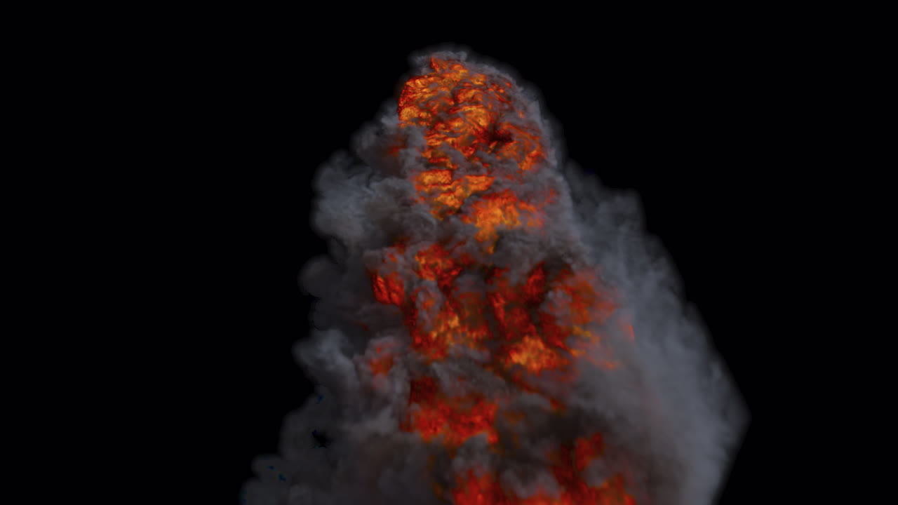 simulación de explosión