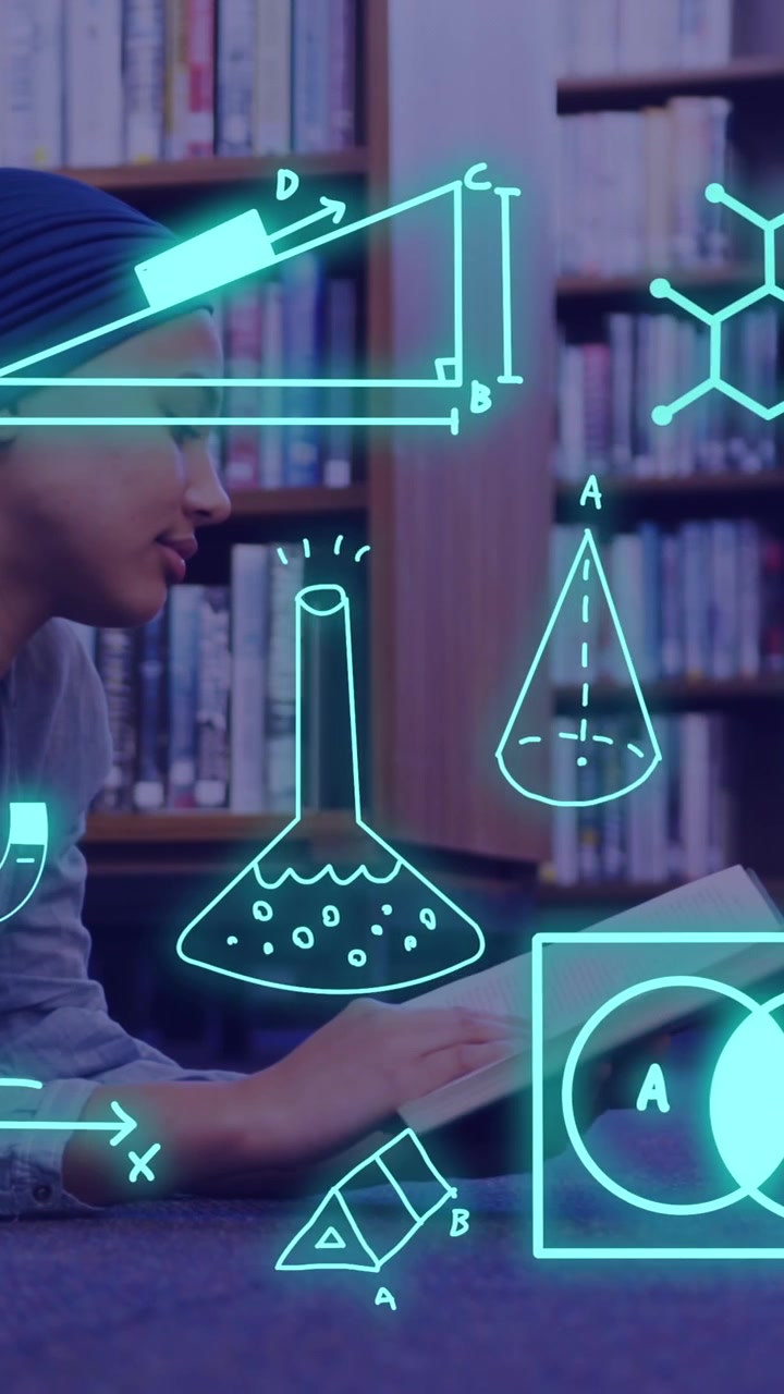 Animation of data processing over female student