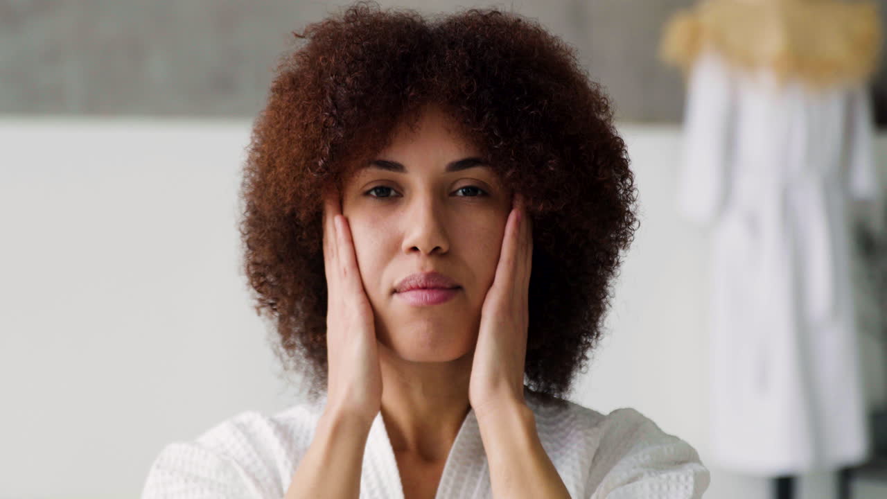 Woman in the bathroom