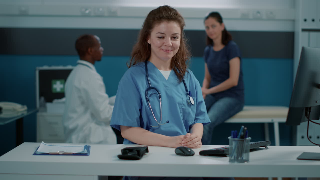 Medical professionals in a clinic setting