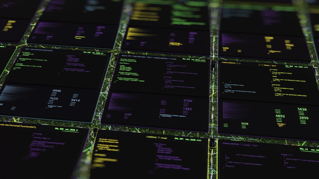 interfaz de código de computadora abstracta