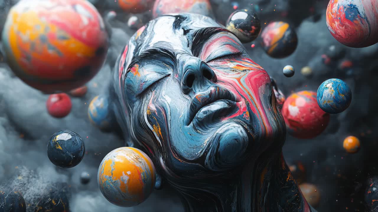 Abstract Cosmic Face