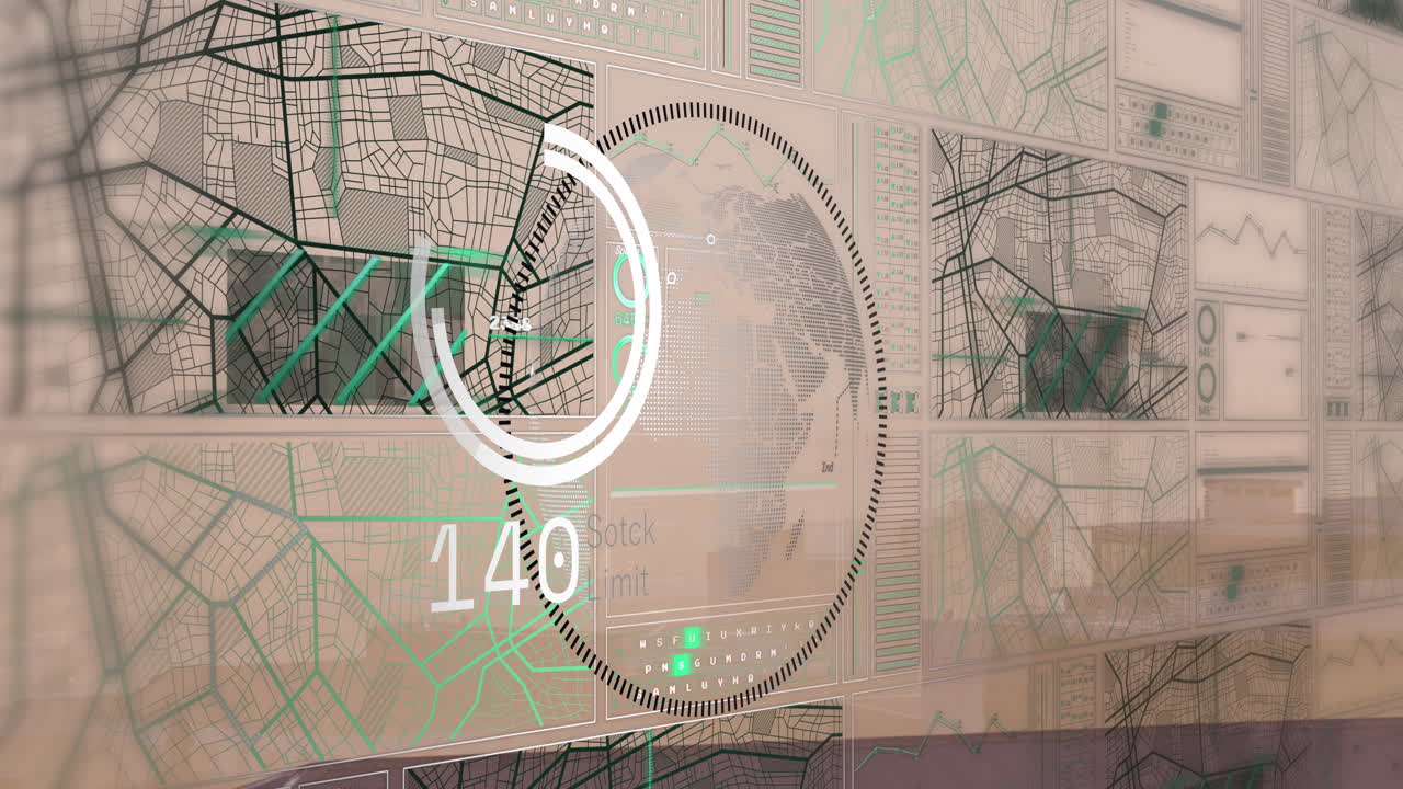 анимация глобуса в круге, загрузка кругов, изменение номеров с навигационными шаблонами над городом