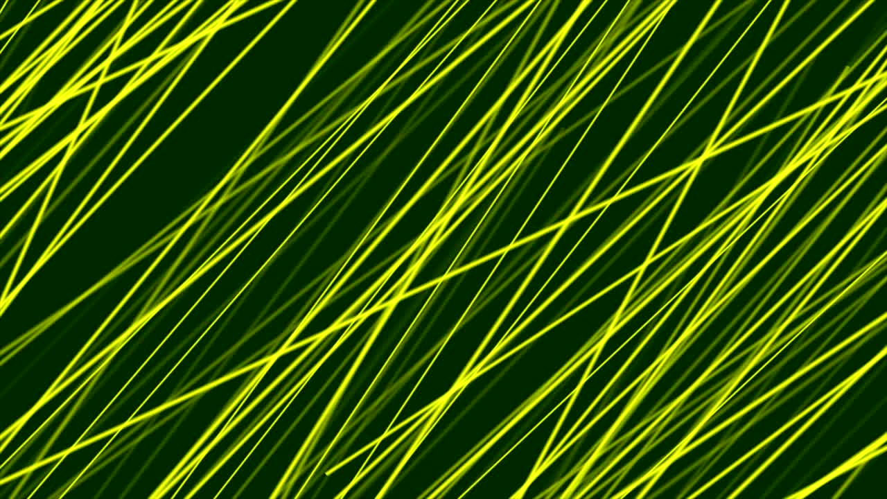líneas brillantes verdes abstractas animación de video moderna