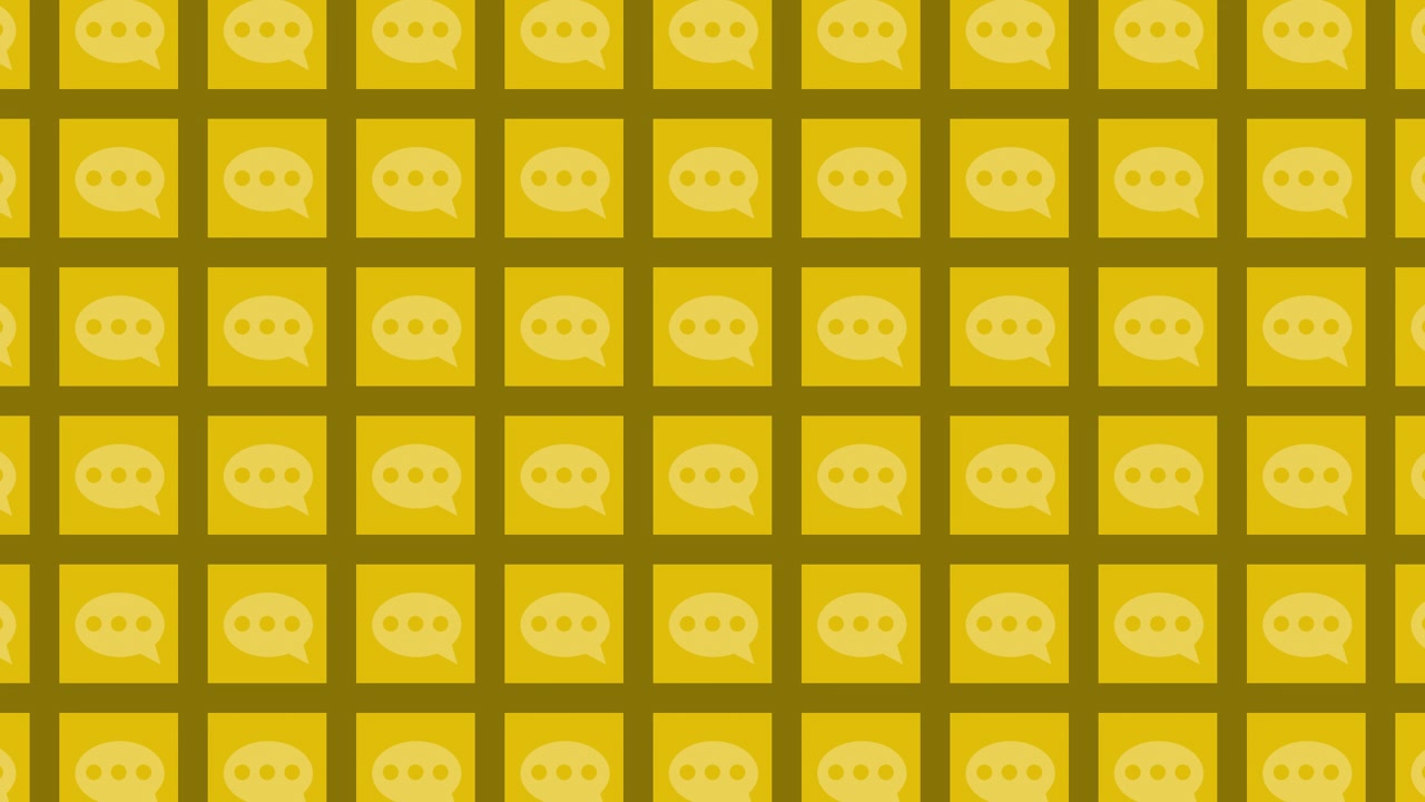 Gold Speech Bubble Pattern