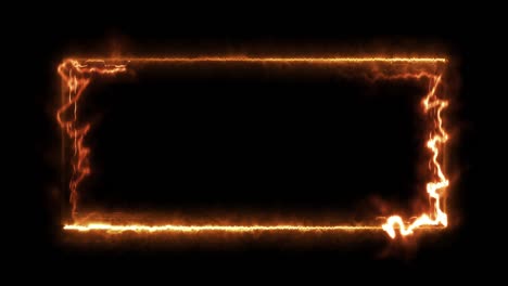 colorido rectángulo naranja luz parpadeante movimiento efecto abstracto en fondo negro