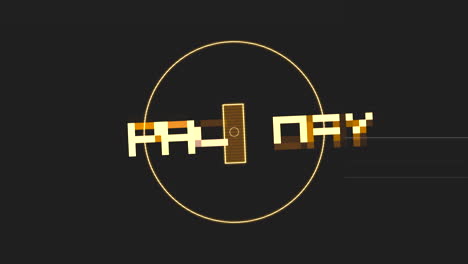 Space Day with HUD elements on digital screen
