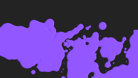 animación movimiento abstracto púrpura líquido puntos negro salpicadura fondo 1