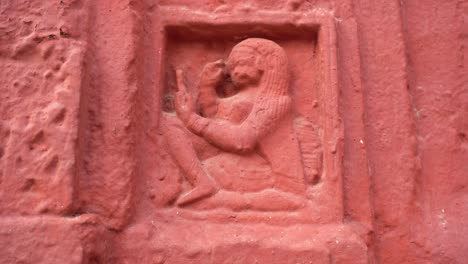 the red brick architecture is evident on the outer walls of this temple which the social system, culture and civilization of that time blossomed.currently, the paintings are almost destroyed.