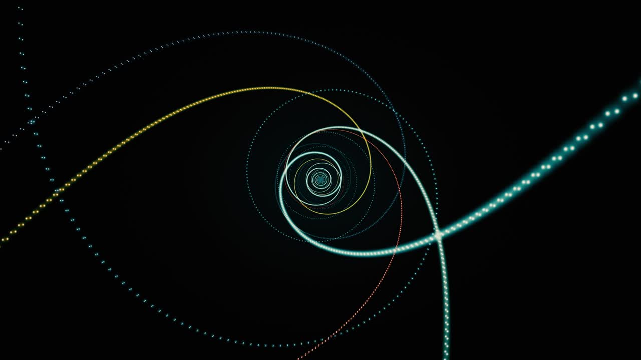 추상적인 배경 (unwinding spiral, 4k)