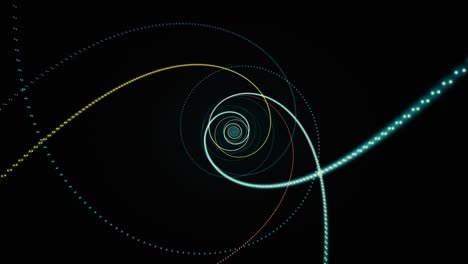 fondo abstracto en espiral de desenroscamiento 4k