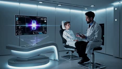 futuristic medical consultation