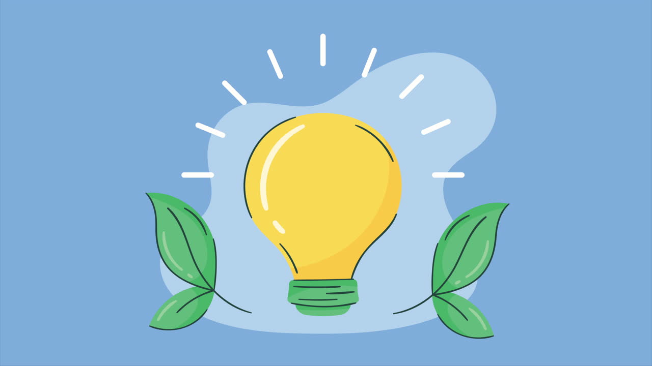 bombilla con hojas - inspiración y sostenibilidad