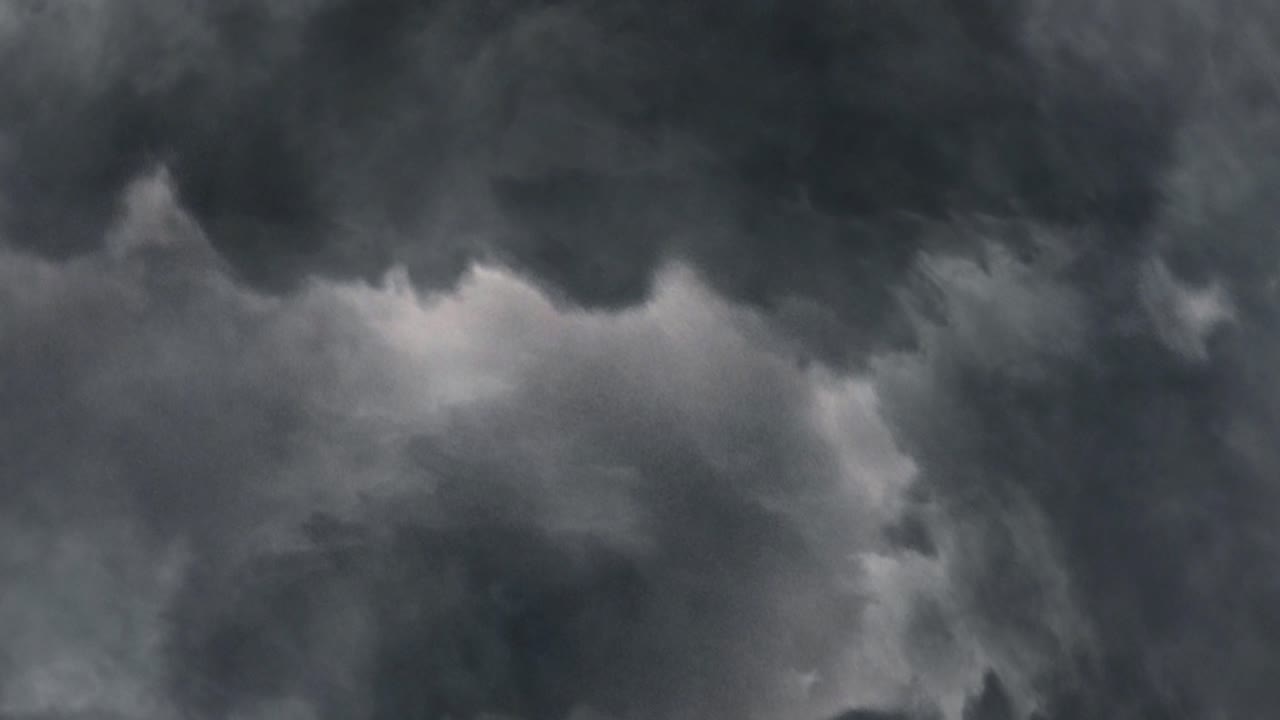 4k thunderstorm, lightning strike inside cumulonimbus cloud