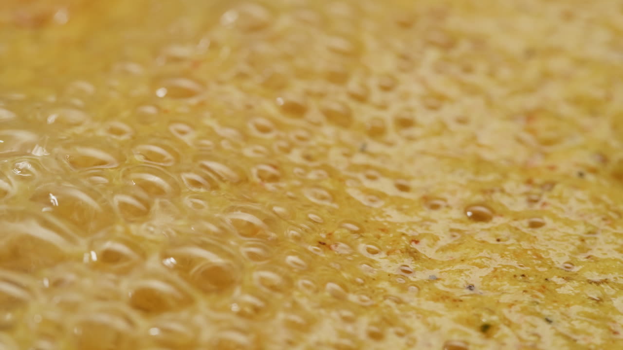 Cooking Oil Bubbles