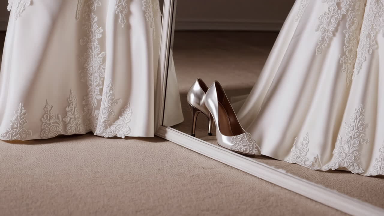 Wedding Shoes and Dress