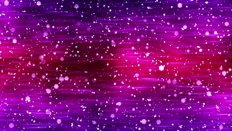 lujosas luces brillantes con partículas parpadeantes. brillo animación de bucle vintage. circular. hexagonal. lineal. concepto de decoraciones de pantalla. púrpura y rojo.