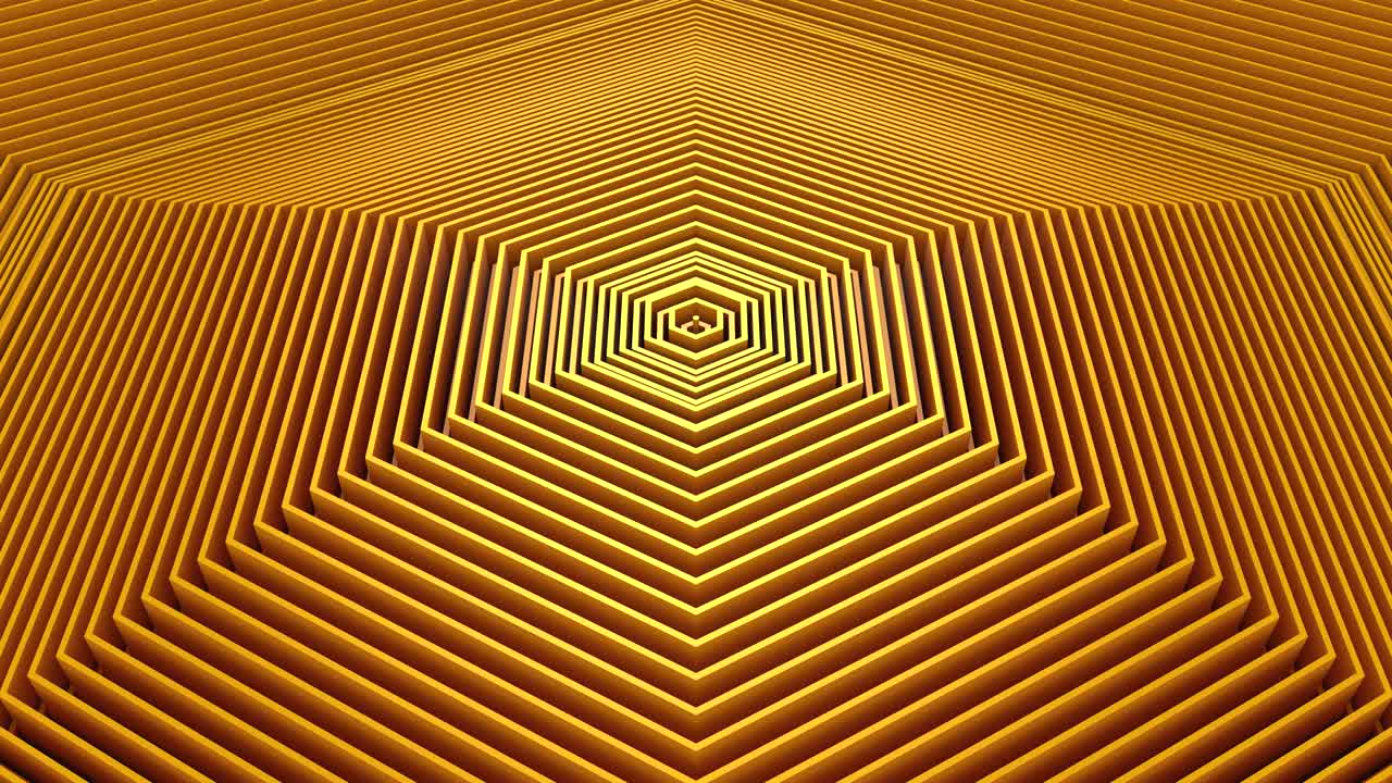 los hexágonos forman una onda