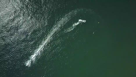 Aerial-view-of-the-ocean-in-Taghazoute,-Agadir