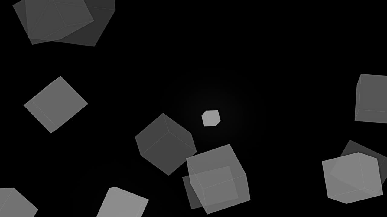 patrón sin costuras de neón popular. formas geométricas 2d con contorno móvil de neón. video 4k.