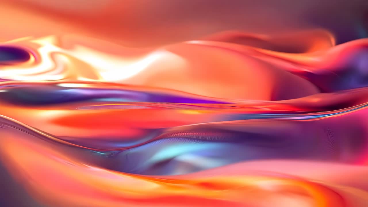 A colorful wave of water with a purple hue. The water appears to be flowing and has a sense of movement