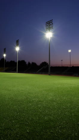 empty stadium at night