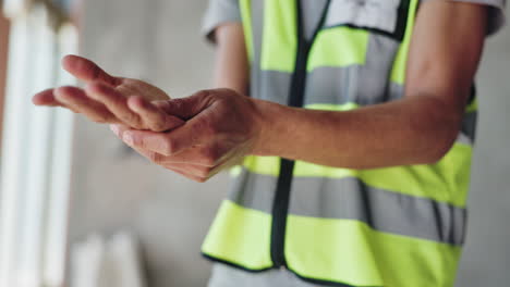 construction worker experiencing wrist pain